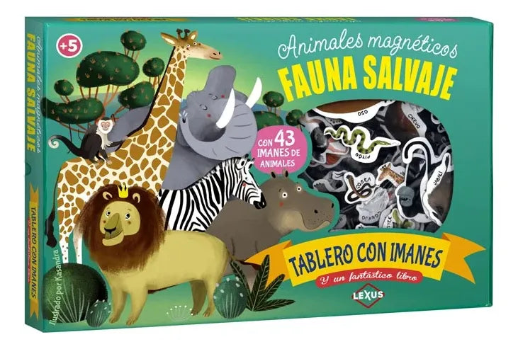 Libro Fauna Salvaje Animales Magnéticos Imanes