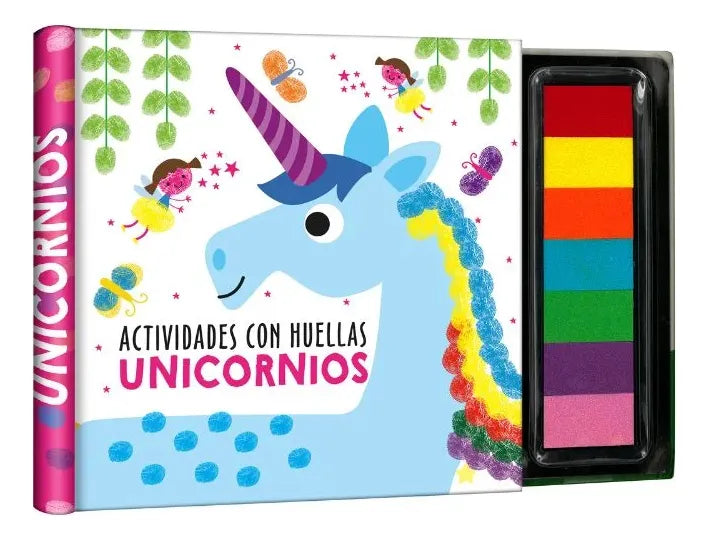 Libro Actividades Con Huellas Unicornios