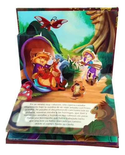 Libro Mis Fábulas Clásicas En 3d La Cigarra Y La Hormiga