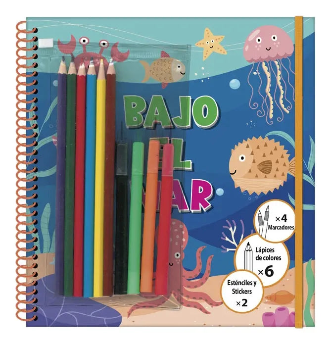 Libro Bajo El Mar Libro Para Dibujar Y Colorear