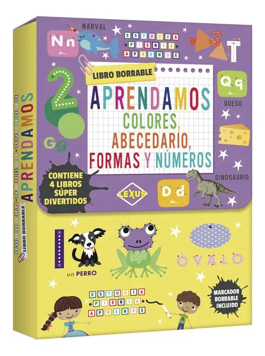 Libro Aprendamos Colores, Abecedario, Formas Y Números