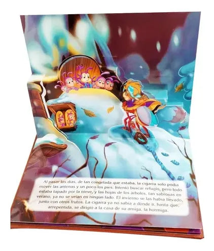 Libro Mis Fábulas Clásicas En 3d La Cigarra Y La Hormiga