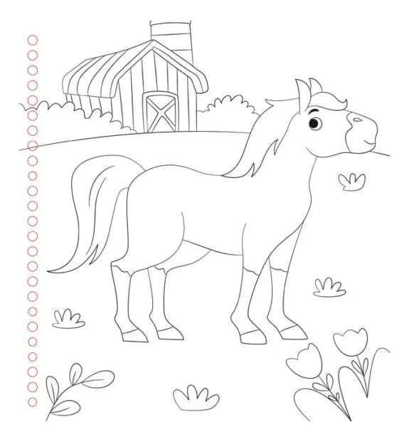 Libro Tiempo En La Granja Libro Para Dibujar Y Colorear