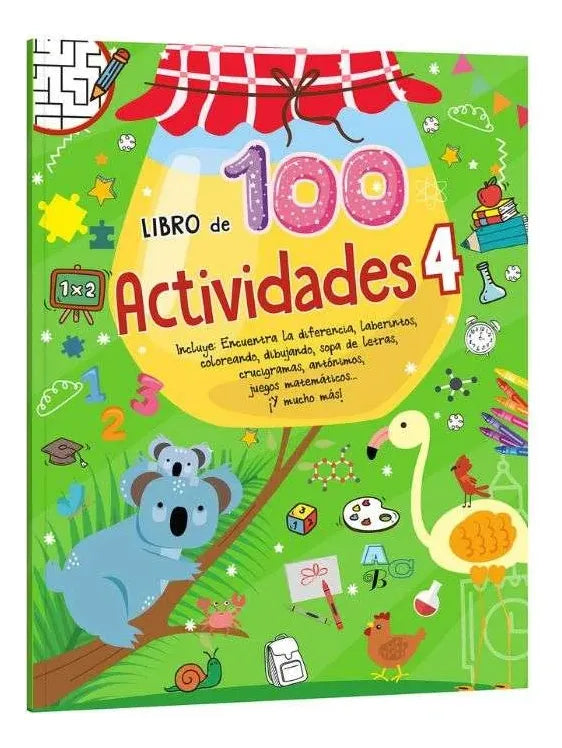 Colección 100 Actividades (tomos 4) Retos Para Aprender
