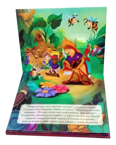 Libro Mis Fábulas Clásicas En 3d La Cigarra Y La Hormiga