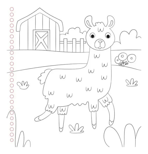 Libro Tiempo En La Granja Libro Para Dibujar Y Colorear