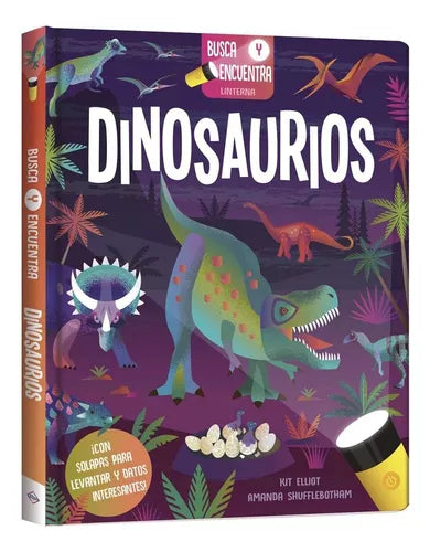 Libro Dinosaurios Busca Y Encuentra Con Linterna