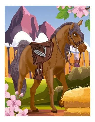 Libro Animales De La Granja Colección Raspar Y Colorear