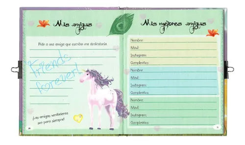 Libro Diario Secreto Unicornios
