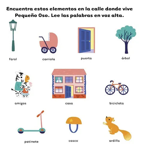 Libro En La Casa Pequeño Oso, Primeras Palabras