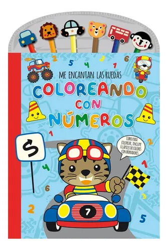Pack De 4 Libros Para Colorear Con Lápices Temáticos