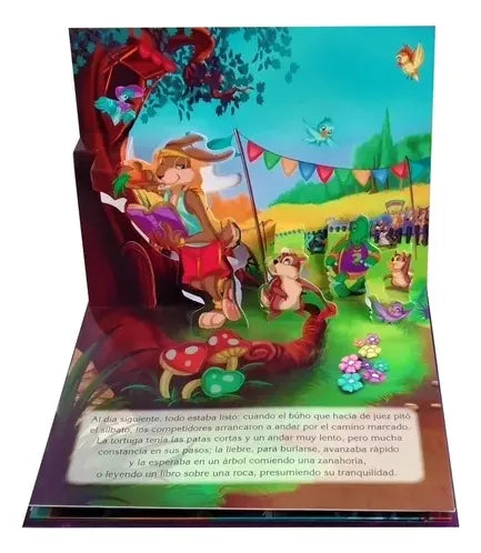 Libro Mis Fábulas Clásicas En 3d La Liebre Y La Tortuga