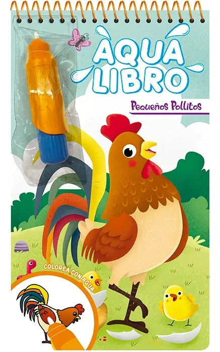 Aqua Libro Pequeños Pollitos