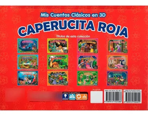Libro Mis Cuentos Clásicos En 3d Caperucita Roja