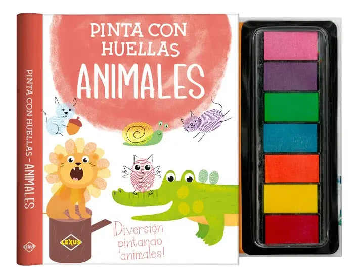 Libro Pinta Con Huellas: Animales