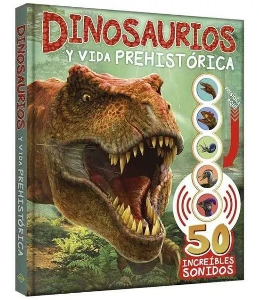 Libro Dinosaurios y vida Prehistórica con Sonidos