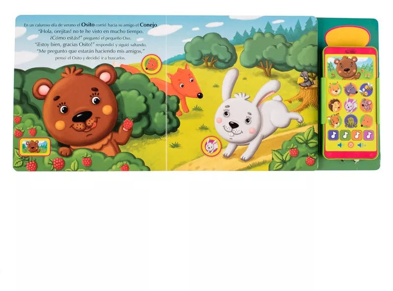 Libro Amigos del Bosque Baby Smartphone Con Sonido