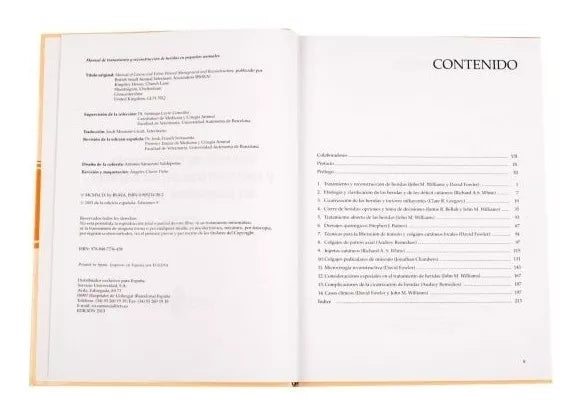 Manual de tratamiento y reconstrucción de heridas en pequeños animales
