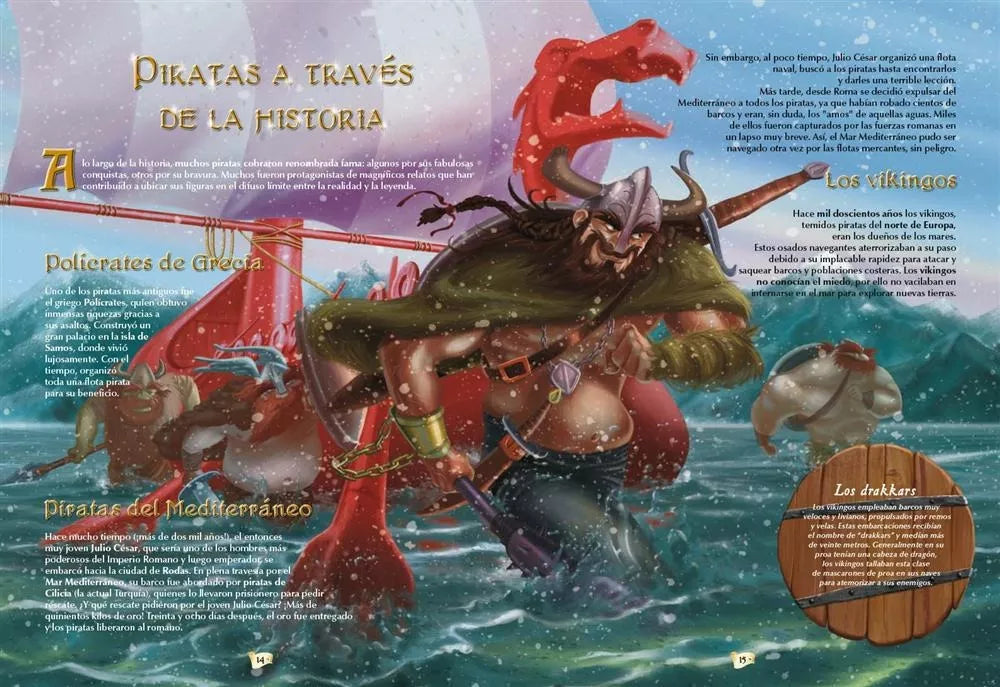 Libro Mundo De Los Piratas Maxiformato