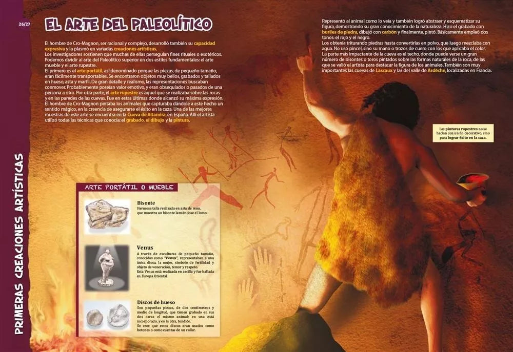 Libro Mundo Prehistórico Maxiformato