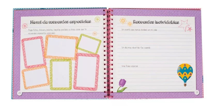 Libro de Recuerdos actividades + adhesivos