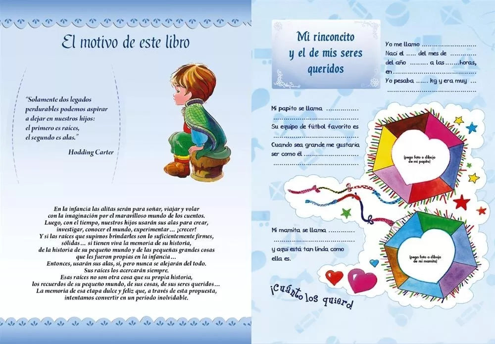 Libro Álbum Para El Bebe Huellitas