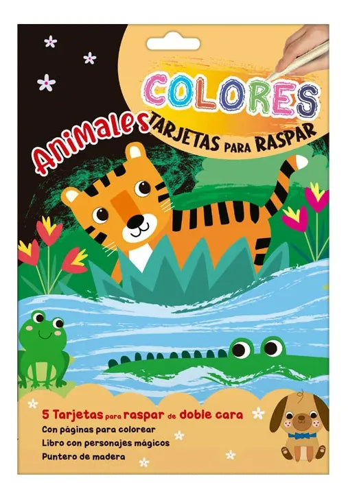 Libro Animales Colores Tarjetas Para Raspar