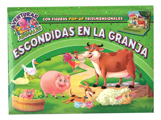 Libro Aventuras Animales Escondidas En La Granja Pop-up