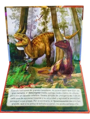 Libro Dinosaurios Pop-up 3d: Grandes Cazadores