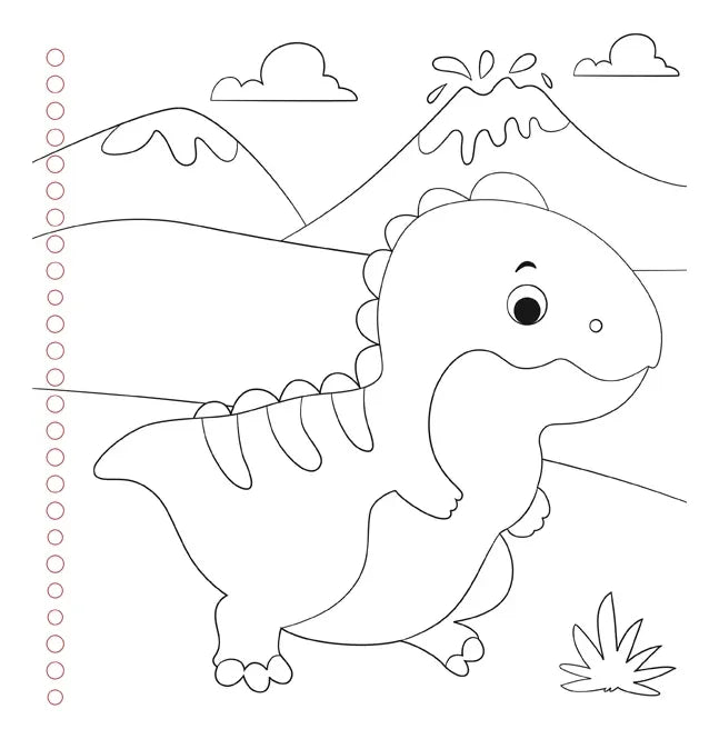 Libro Dinos Salvajes Libro Para Dibujar Y Colorear