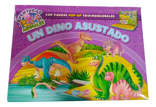 Libro Aventuras Animales Un Dino Asustado