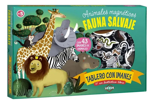 Libro Fauna Salvaje Animales Magnéticos Imanes