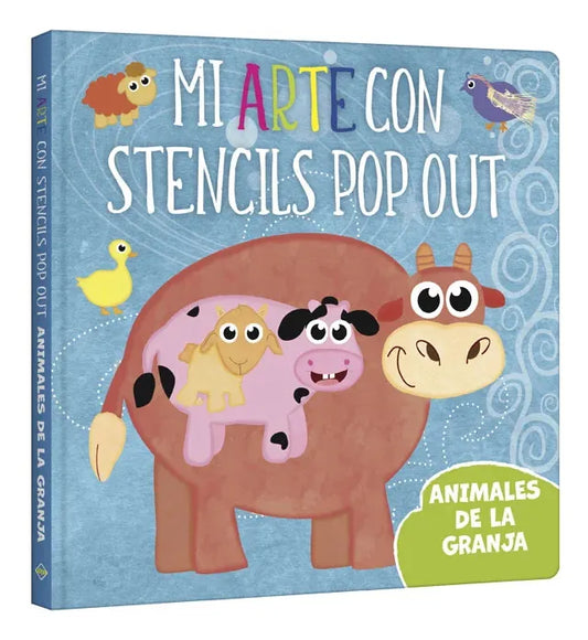 Libro Animales De La Granja Mi Arte Con Stencils Pop Out
