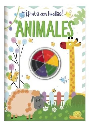 Libro ¡pinta Con Huellas! - Animales
