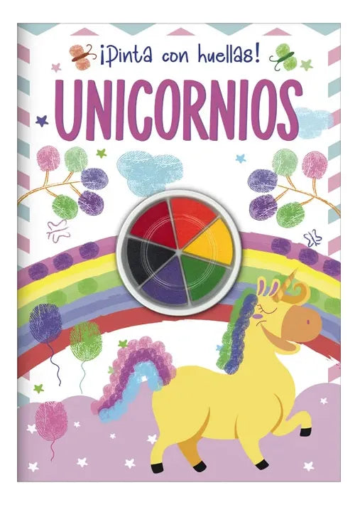 Libro Unicornios ¡pinta Con Huellas!