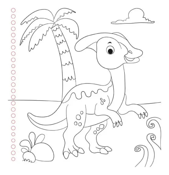 Libro Dinos Salvajes Libro Para Dibujar Y Colorear