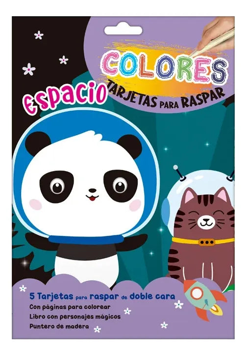 Libro Espacio Colores Tarjetas Para Raspar