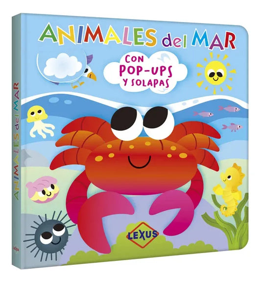 Libro Animales Del Mar Con Pop-ups Y Solapas