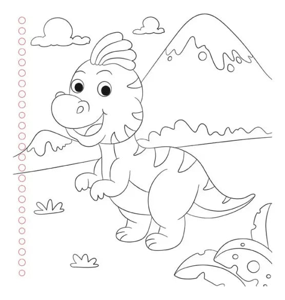 Libro Dinos Salvajes Libro Para Dibujar Y Colorear