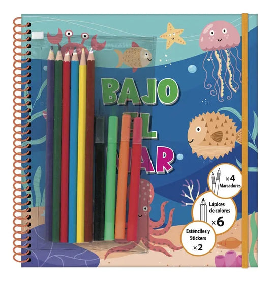 Libro Bajo El Mar Libro Para Dibujar Y Colorear
