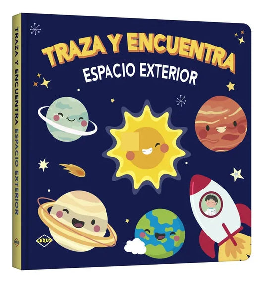 Libro Traza Y Encuentra - Espacio Exterior