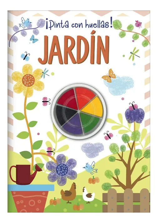 Libro Jardín ¡pinta Con Huellas!