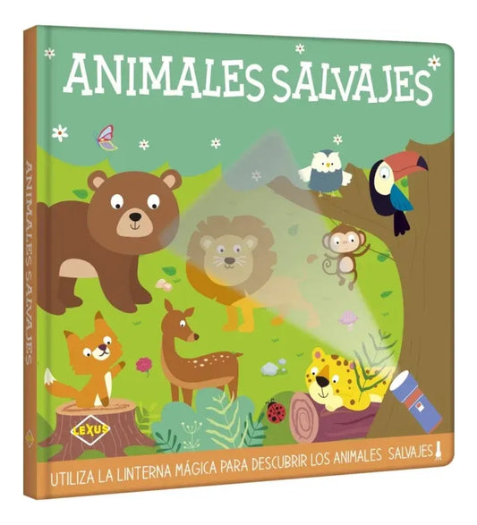 Libro Animales Salvajes Linterna Mágica