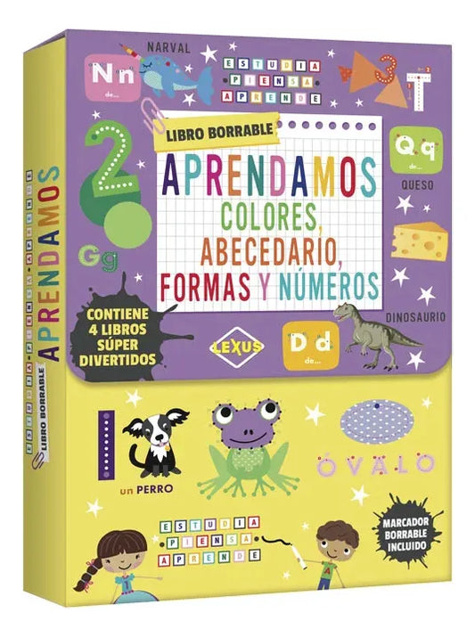 Libro Aprendamos Colores, Abecedario, Formas Y Números