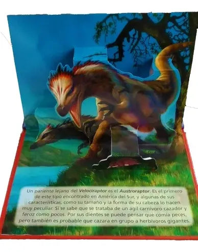 Libro Dinosaurios Pop-up 3d: Grandes Cazadores