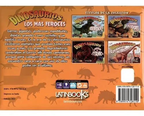 Libro Dinosaurios Pop-up 3d: Los Más Feroces