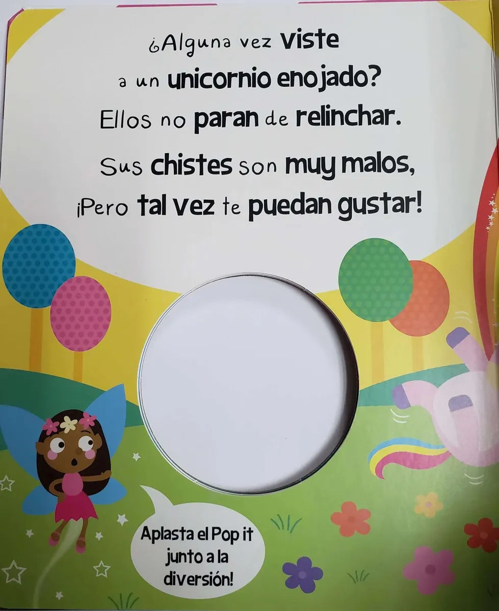 Libro ¡unicornios Divertidos! Pop It
