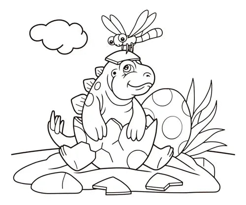 Libro Dinosaurios Libro Para Colorear