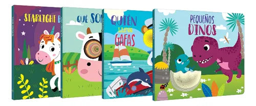 Colección 4 Libros Interactivos Para Aprender Y Soñar
