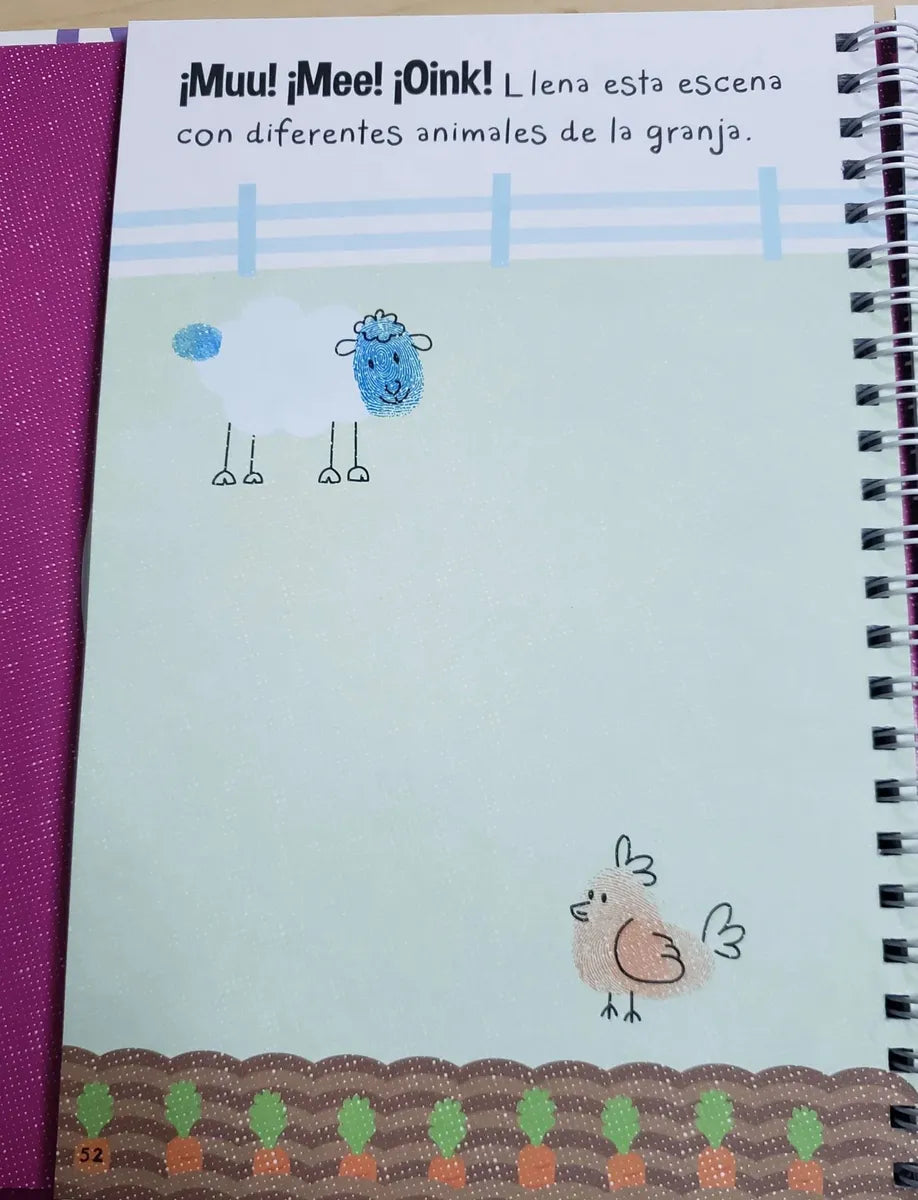 Libro Animales Pinta Con Huellas